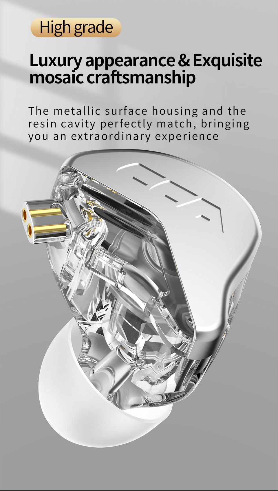 Cca Cra Hoge Frequentie Metalen Bedrade Headset In-Ear Muziek Monitor Hoofdtelefoon Noice Cancelling Sport Oordopjes Oortelefoon Gamer