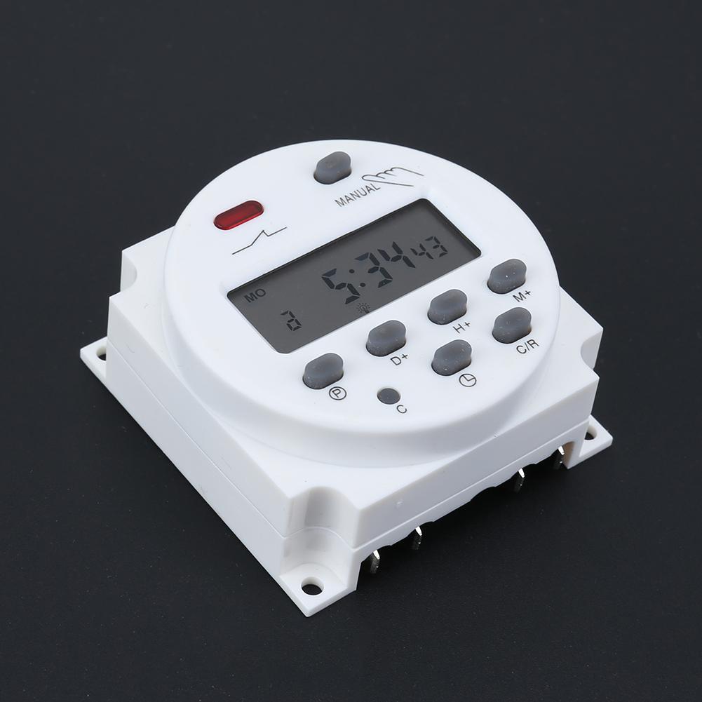 Digital LCD Display Power Timer Digital 7 Days Weekly Programmable Timer Switch Time Relay Control Electrical Equipment Tools