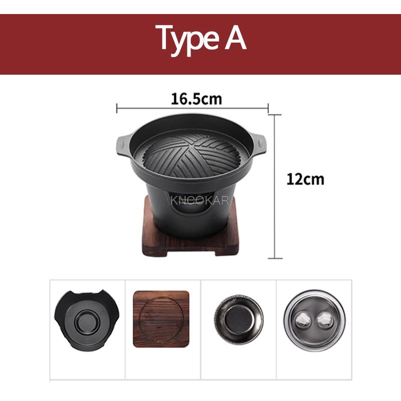 Mini Bbq Grill Alcohol Kachel Home Rookloze Barbecue Grill Bbq Plaat Draagbare Roosteren Vlees Gereedschap Voor Outdoor Home: Type A