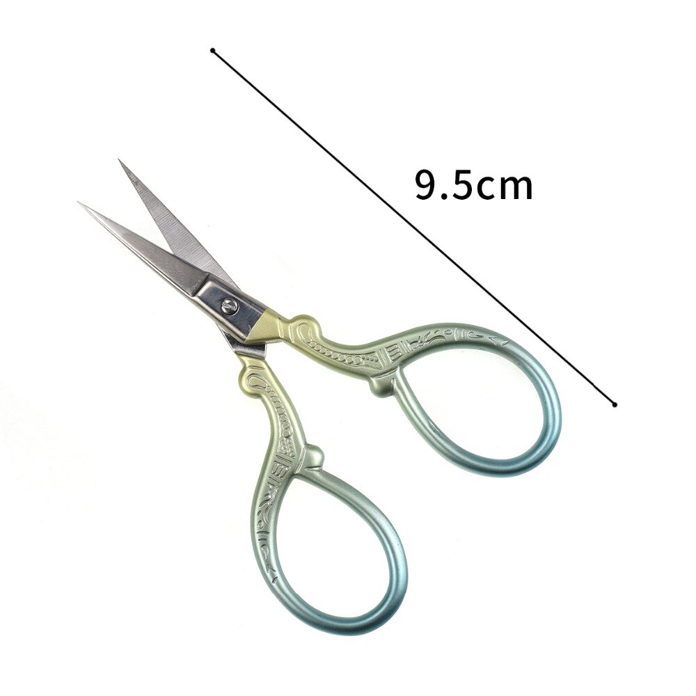 Small Tailor Scissors Cross Stitch Sewing Tools Home Paper-cut Scissors Sharp Shears Women Silver Handcraft Sewing Accessories