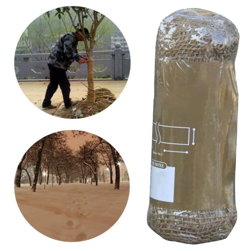 Breathable Jute Cloth Winter Tree Guards Trees Protection Jute Garden Keep Warm Outdoor Jute Fabric Cold-Proof Plants Bandage