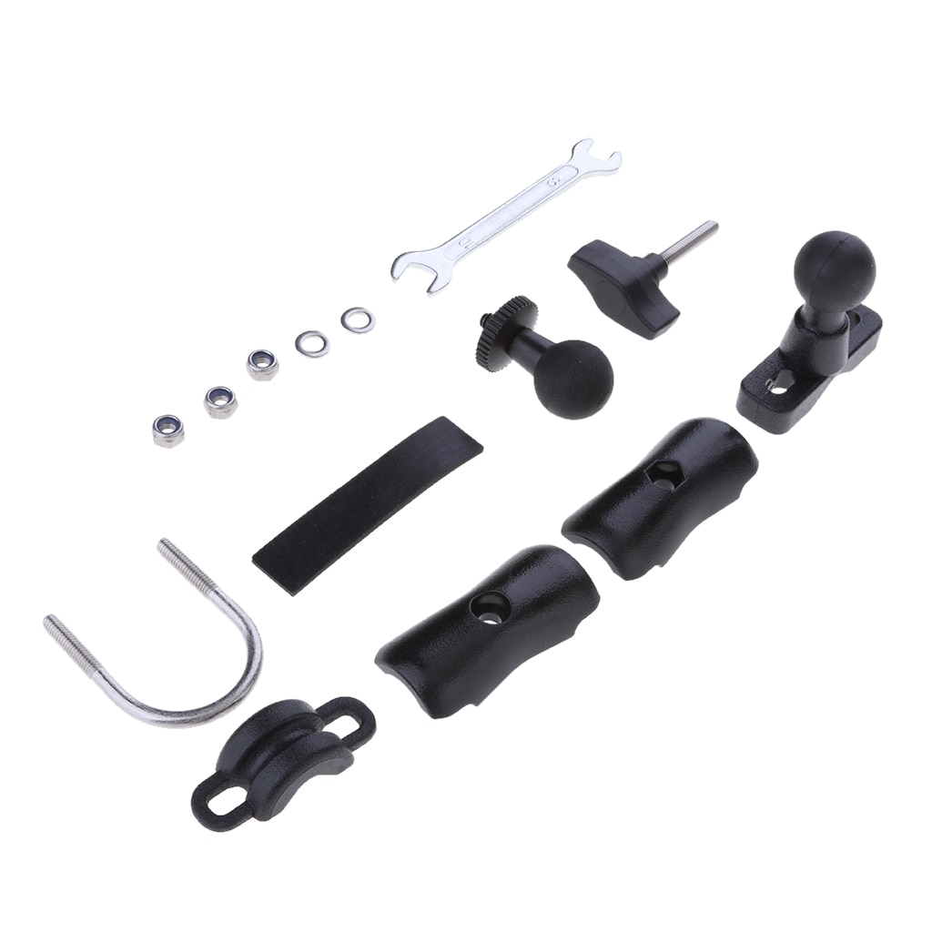 Caméra de rétroviseur pour moto, montage en U et bras Standard à Double douille
