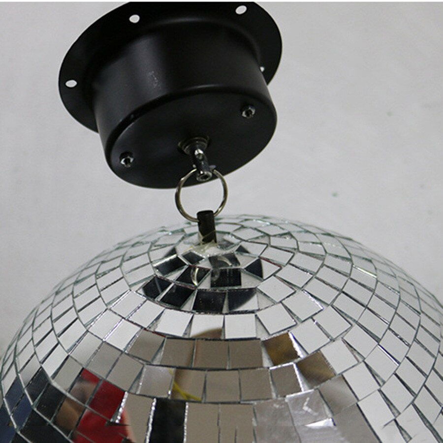 Beiaidi 1.5 rpm glass roterende speil diskotek ball motor hengende dj speil refleksjon ball belysning til juleåret dekor