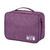 Portable Digital Storage Bags Organizer USB Gadgets Cables Wires Charger Power Battery Zipper Cosmetic Bag Case Accessories Item: Purple 