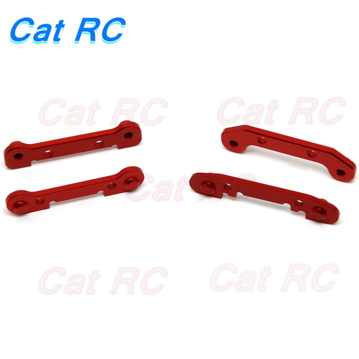 Bras oscillant renforcé en alliage d&#39;aluminium, pièces de rechange catRC pour voiture RC 1/14 Wltoys 144001 1/12 124018 124019: red 1set