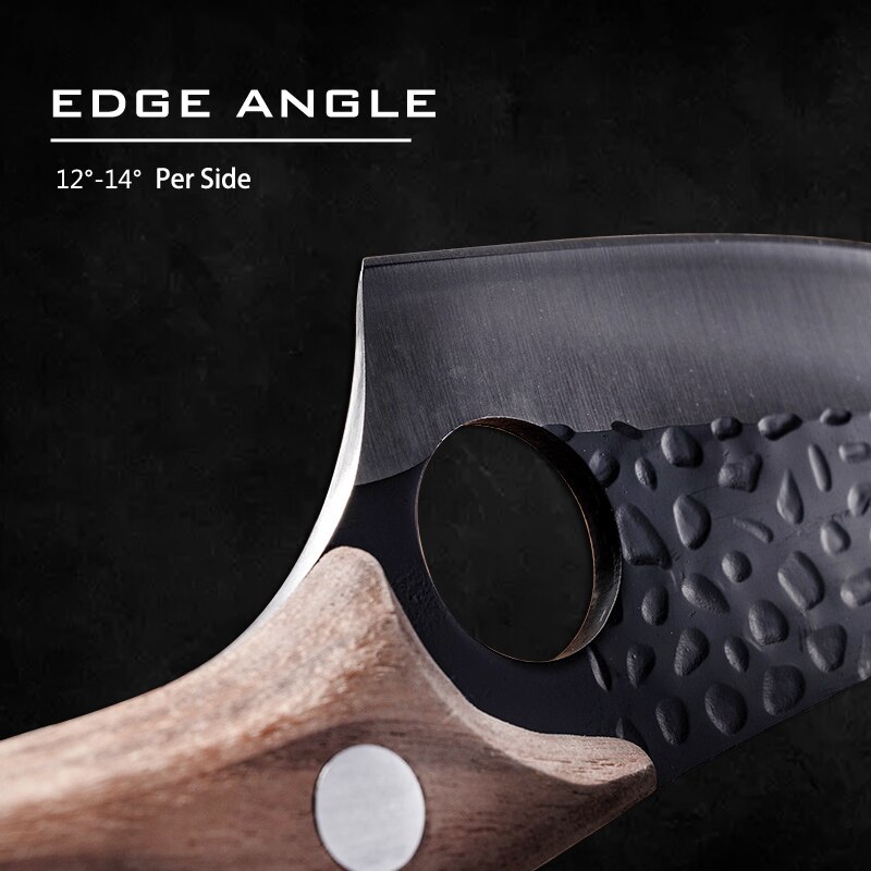 5.5 Inch Meat Cleaver Hand Forged Boning Knife Serbian Chef Knife Stainless Steel Kitchen Knife Butcher Fish Knife