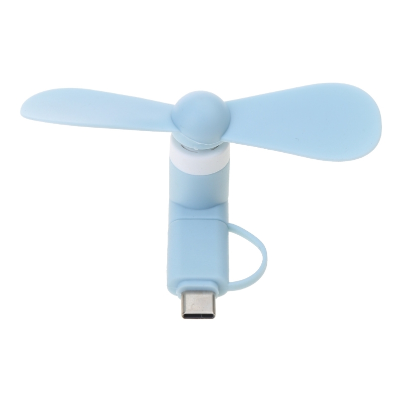 Ventola di raffreddamento portatile 2 in 1 di tipo C Ventola di raffreddamento portatile Mini ventola USB Ventole per telefoni cellulari per telefoni Android Micro USB