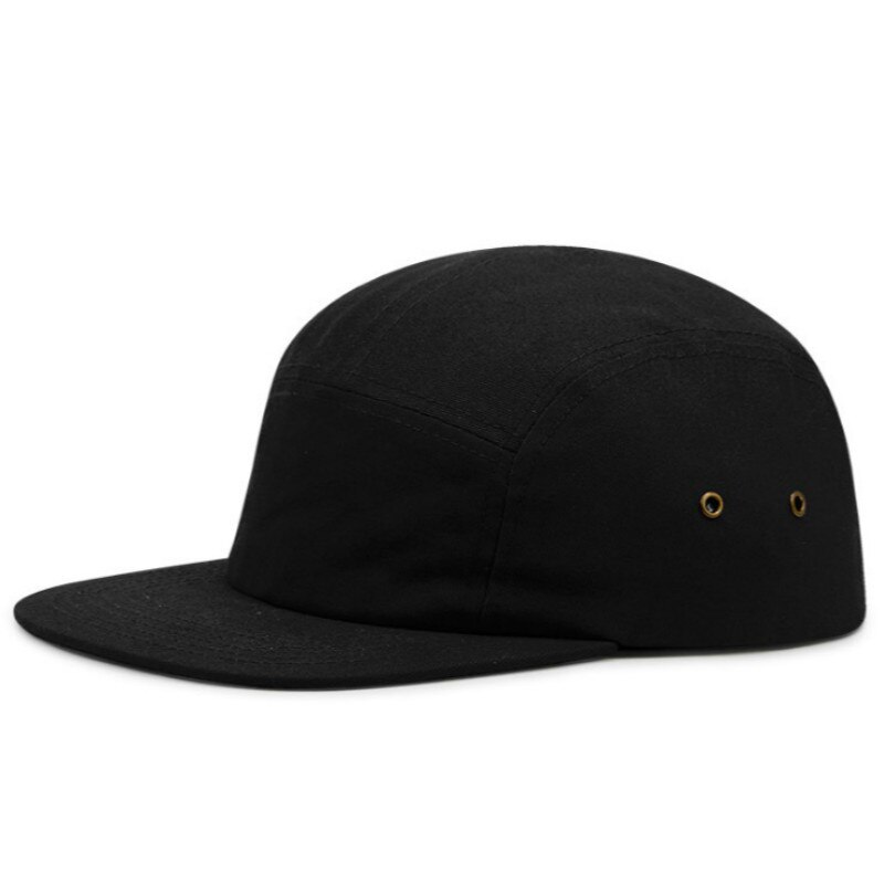 Casual Cotton 5 Panel Cap Solid Flat Brim Baseball Cap Hip Hop Blank Snapback Men Cap Outdoor Sports Kpop Cap K Pop Hat