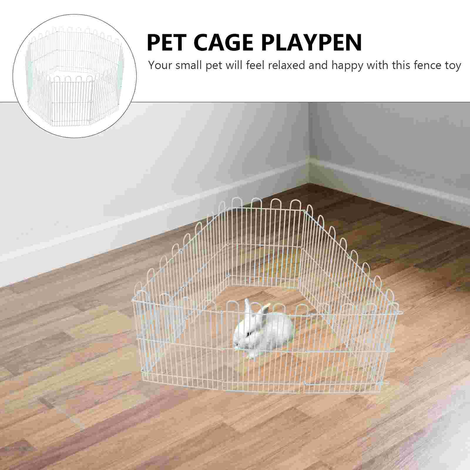 1 Set Guinea Cage Rabbit Cage Playpen Small Animal Pet Playground Fence