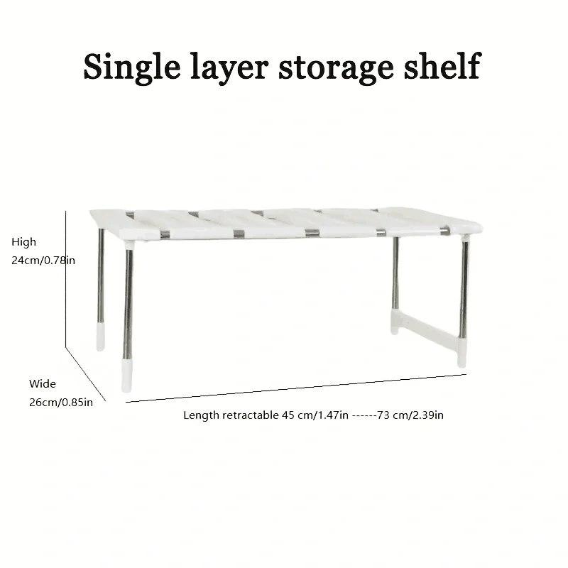 Cabinet Organizer Shelves, Stackable Kitchen Counter Shelves, Cabinet Organizer And Storage, Pantry Organizer: Light Grey