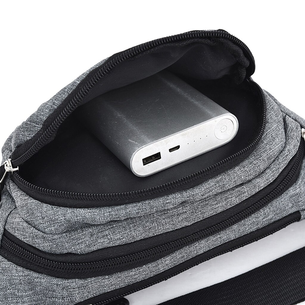 Mannen En Vrouwen Taille Tas Eenvoudige Leisure Pure Kleur Taille Packs Mode Oxford Sport Fitness Taille Packs Bag