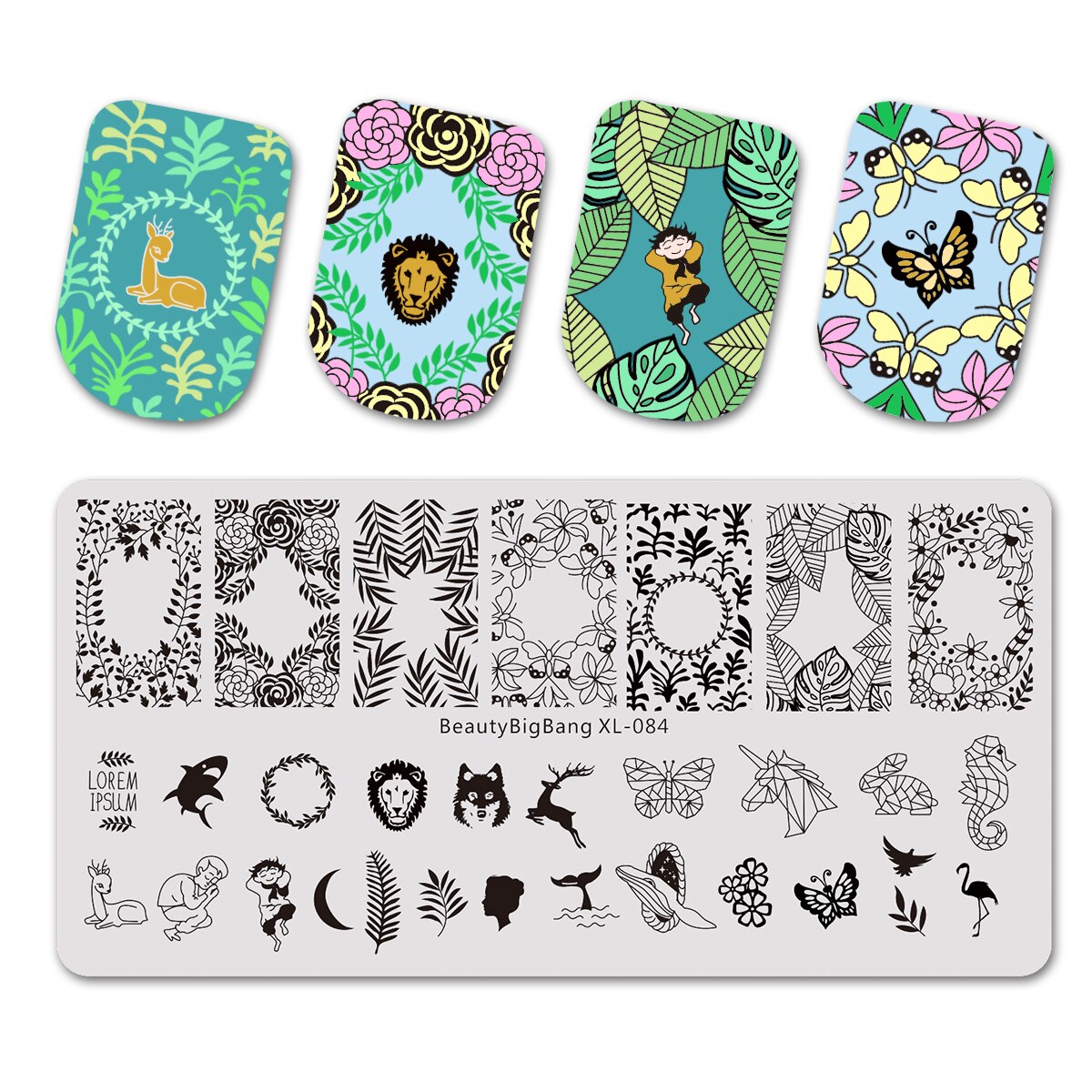 Beautybigbang Nail Stamping placas Nail Art accesorios mármol anual anillo patrón Superior plantillas Nail Stamping Mold XL-089: 84