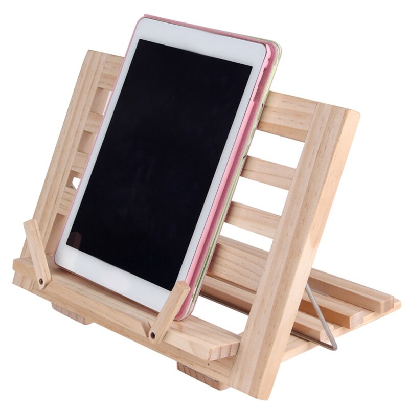 Cook Book Stand Verstelbare Leesboek Recept Houder Lade Met Pagina Papier Clips G88D