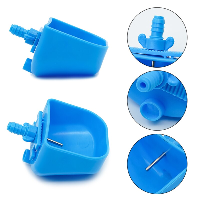 1Stck Anti-kratzen Kaninchen Edelstahl Automatische Trinken Tasse Anhebung Kaninchen Fuchs Nerz Trinkwasser Schüssel Kaninchen Zucht: Plastik1