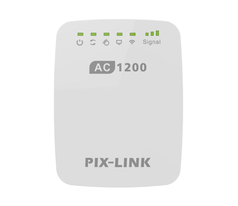 Répéteur Wi-Fi sans fil PIXLINK 1200/5G, 2.4 mb/s, extension de la portée du routeur, Booster de Signal Internet, antennes à large couverture: US plug / no Antennas