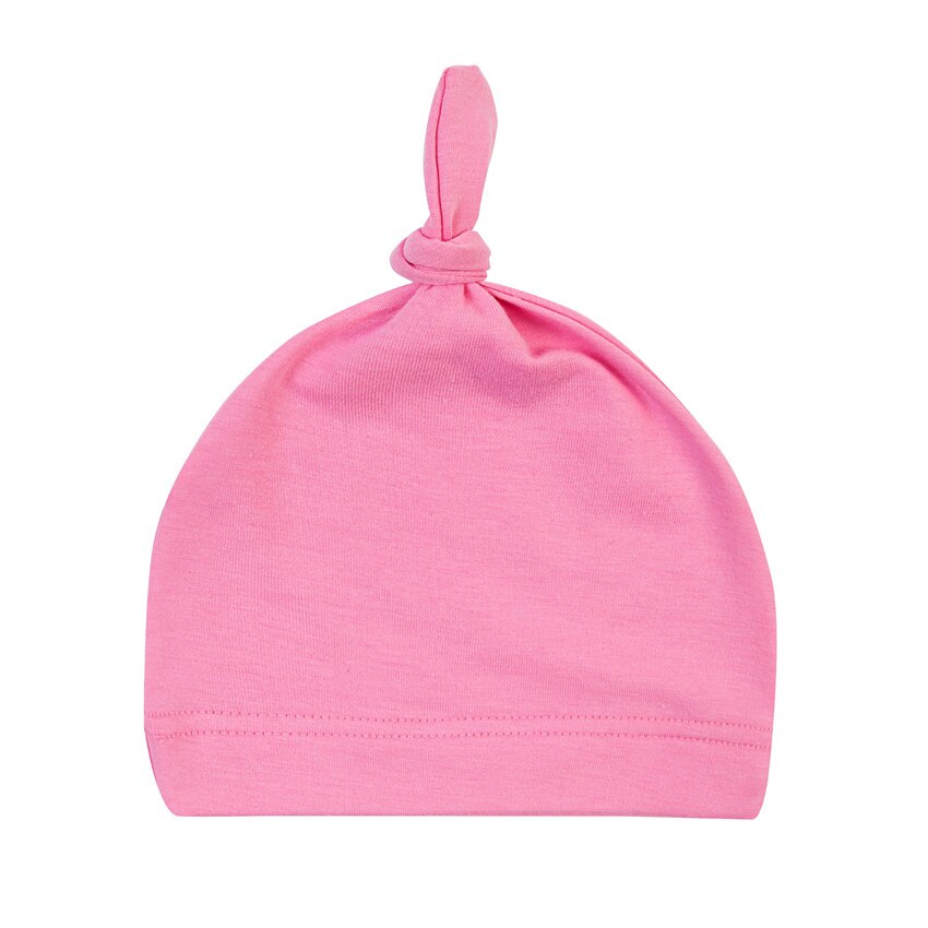 Gorros para bebé recién nacido, 100% algodón orgánico, suave, ajustable, con nudo, para niños de 0 a 3 años: MJ0005