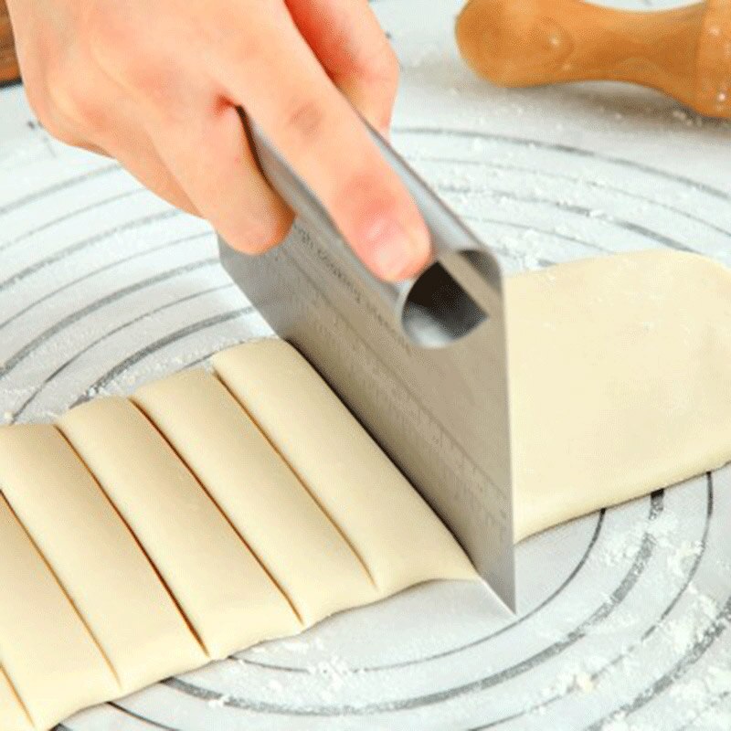 Rvs Pizza Deeg Fondant Schraper Cutter Cake Bakken Gebak Spatels Cutters Tough Duurzaam Keuken Tool Accessoires