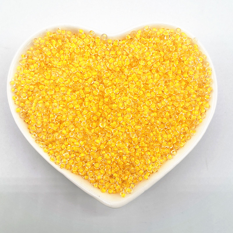 Colgante de corazón de 15g, 2mm, 3mm, 4mm, efecto de teñido, cuentas de semilla de cristal checo, cuentas de pulsera DIY para fabricación de joyas, accesorios