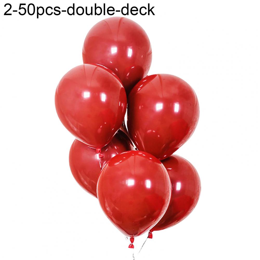 50/100szt. okrągły kształt serca balon lateksowy propozycja ślubna walentynki wystrój pokoju z okazji urodzin Ballon dzieci niemowlę prysznic: 2