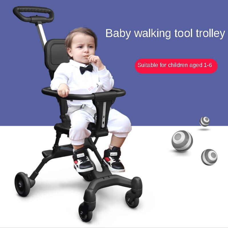 Baby Stroller, Two-way Seat, Foldable, Lightweight, Four-wheel Stroller, on Behalf Of