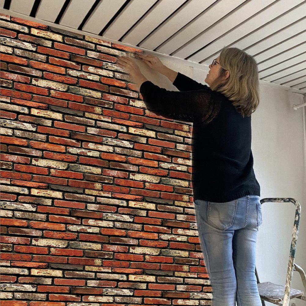 3D Stereo SA1015 Simulation Stone Brick Wallpaper Peel And Stick Waterproof Wall Stickers Brick Stone Self Adhesive Wallpaper