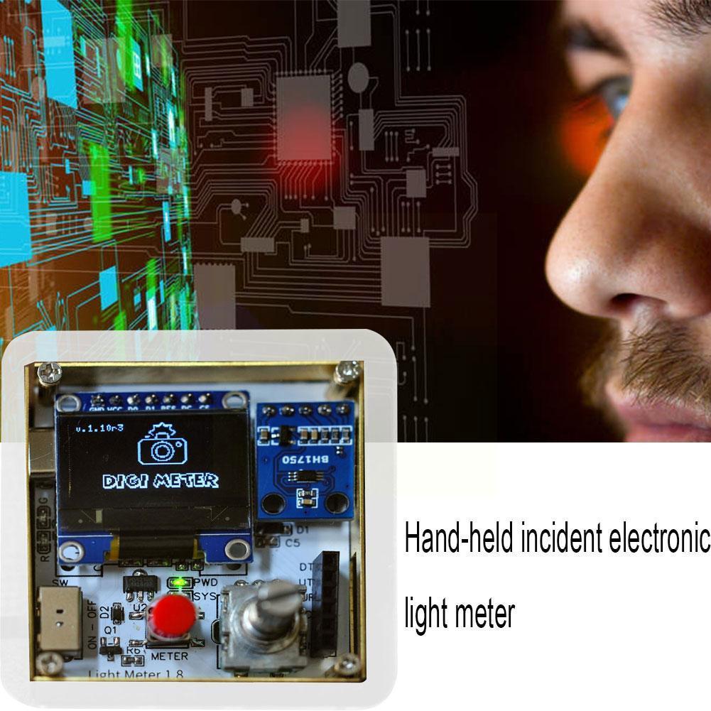 Portable Handheld Incident Electronic Light Meter With Meter Back Acrylic Flash Panel Light Mode Digi Compatible X0K0