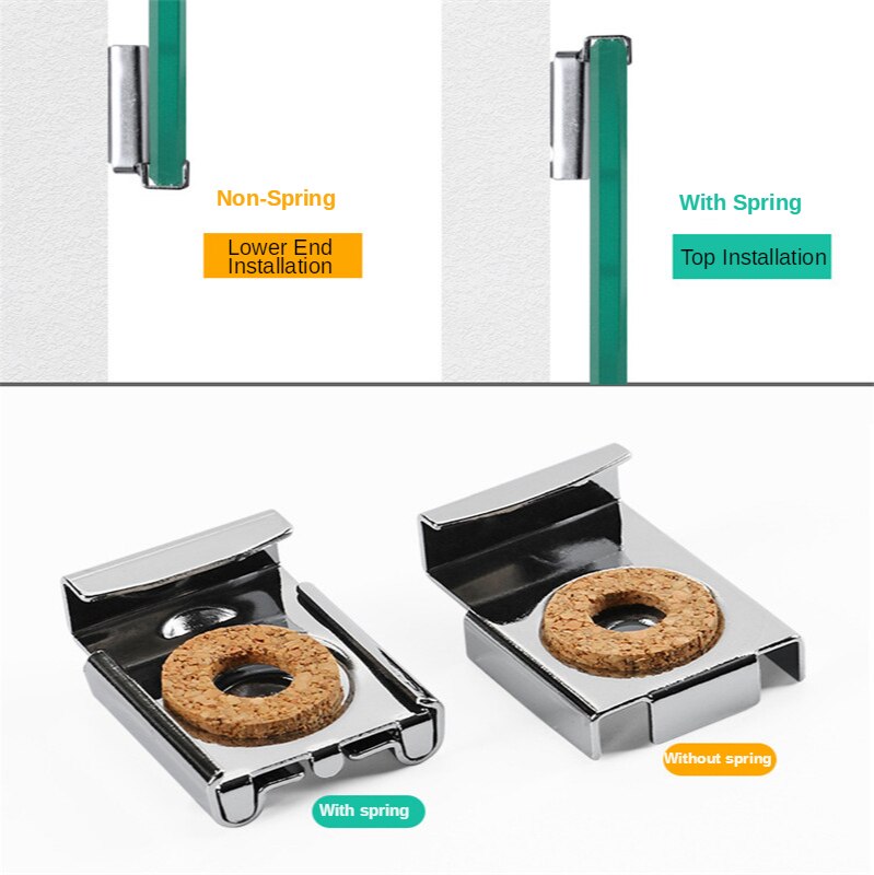 4PCS/Set Glass Fixing Clip Adjustable Mirror Bracket Hanging Holder Mirror Glass Mirror Fixing Accessories Hardware Tool