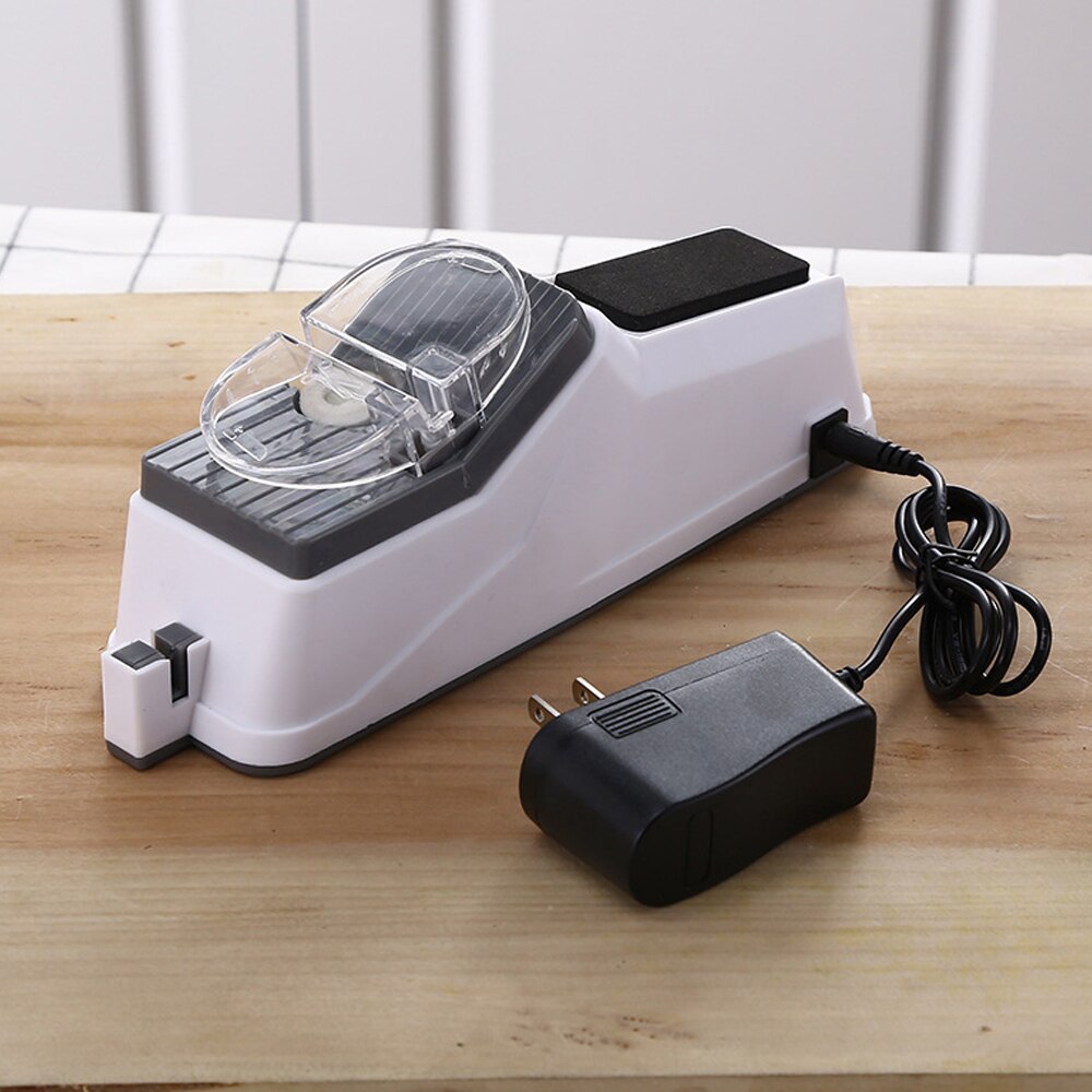 Multifunctional Knife Sharpener Medium-Grinding Sharpener Tungsten Diamond Kitchen Tool Electric Knife Sharpener: Default Title
