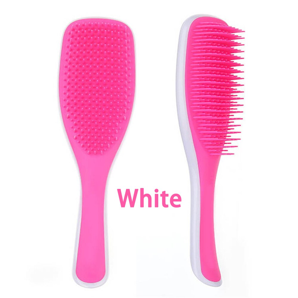 Portable Soft Newborn Baby Hair Brush Baby Kids Comb Child Hairbrush Sets Boys Girls Head Massager Wet and dry massage comb: white