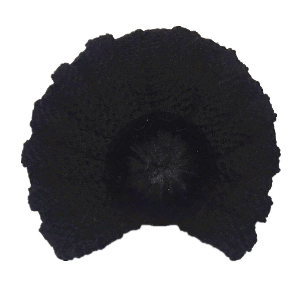 freundlicher nette Hütte Baby feste farbe Krapfen Wolle Hütte Europäischen und Amerikanischen jungen und mädchen zur Seite fahren elastische Hütte: 09