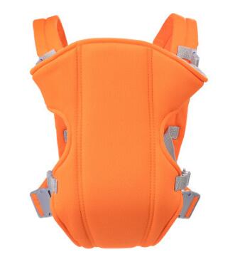 Mochila canguro para bebé, portabebés ergonómico, transpirable, cómoda, ajustable: Naranja