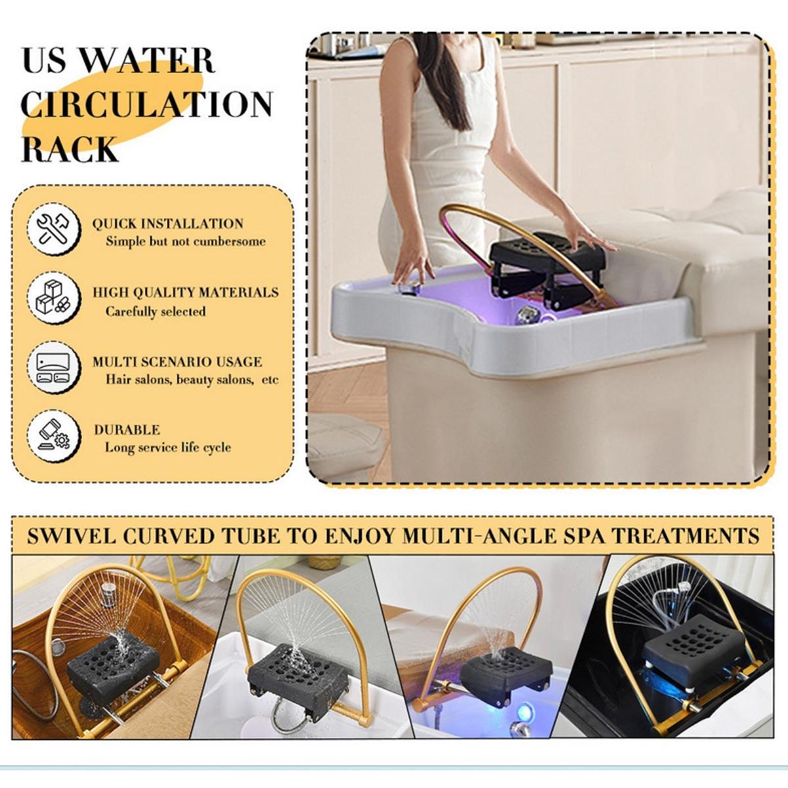 Shampoo Wastafel Apparatuur Hoofdtherapie Watercirculatie Accessoires Shampoo Bed Kapper Spa Wastafel Doucherek Met Kussen