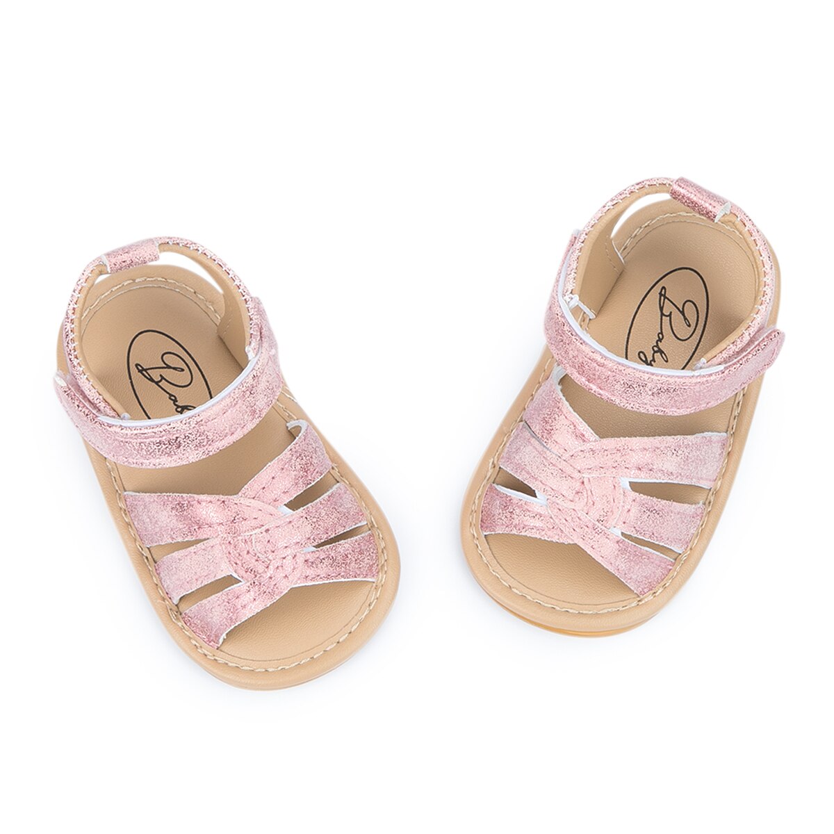 Pasgeboren Baby Meisje Sandalen Outdoor Haak-Loop Platte Rubberen Zool Anti-Slip Peuter Eerste Wandelaars Leuke Zomer Wieg schoenen 0-18M