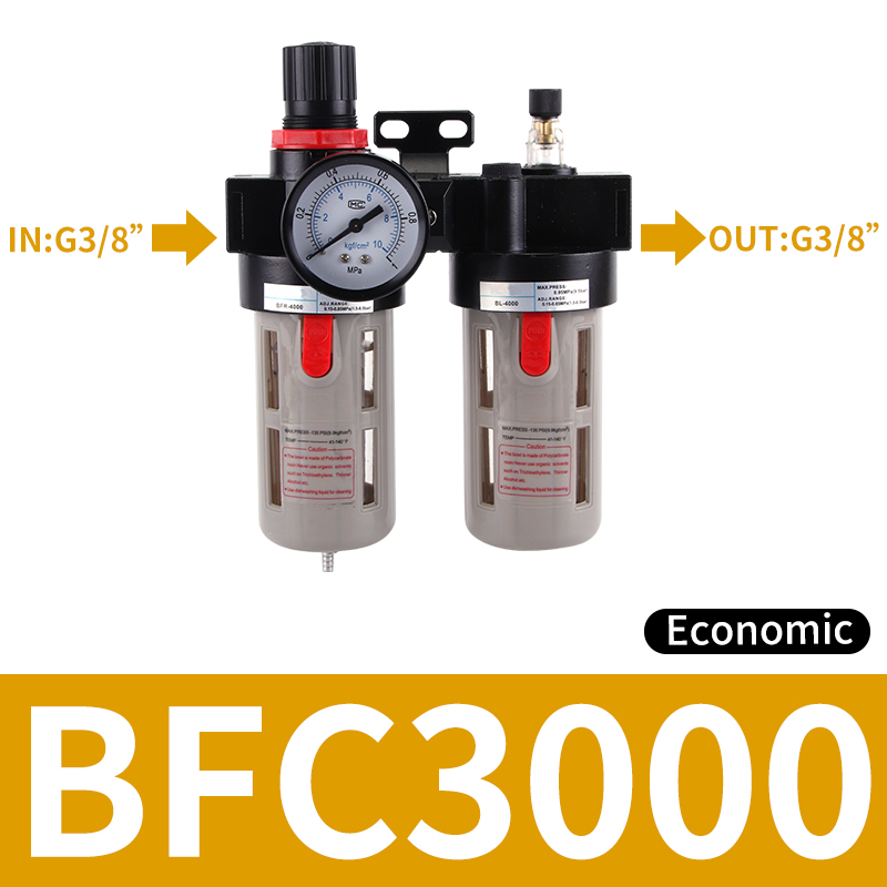 AFC2000 BFC2000 BFC3000 BFC4000 Pneumatischer Filterregler Luftöler Kombination Ölabscheider Wasserabscheider: Blau
