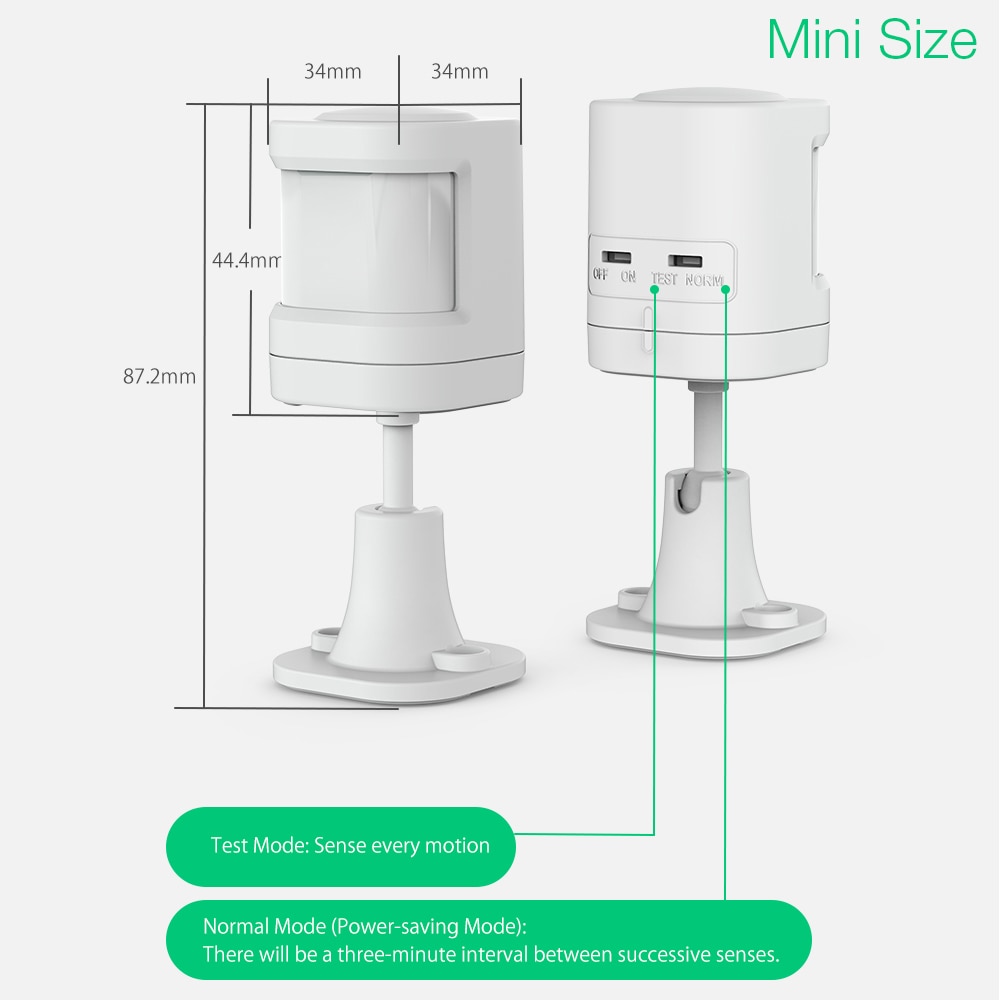 Blitzwolf BW-IS6 433 Mhz Smart Home Alarm Draadloze Arm Ontwapenen Real-Time Alarm Push App Afstandsbediening Pir Motion sensor Detector