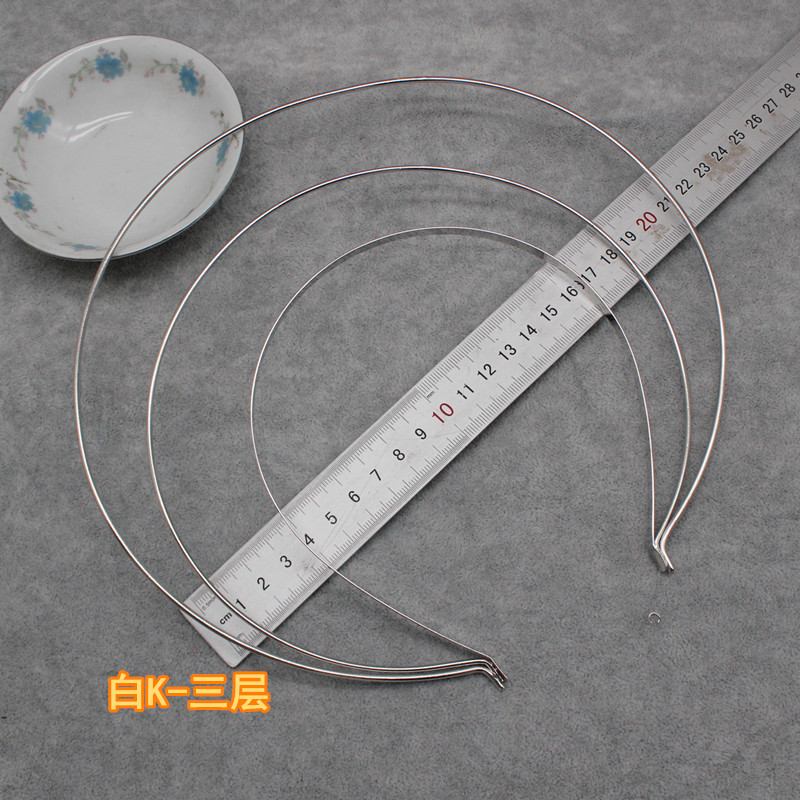 DIY Lolita Headdress Material Craft Hair Hoop Halo Double Layer Headband Crown Base Accessories For Women Girls: Yellow