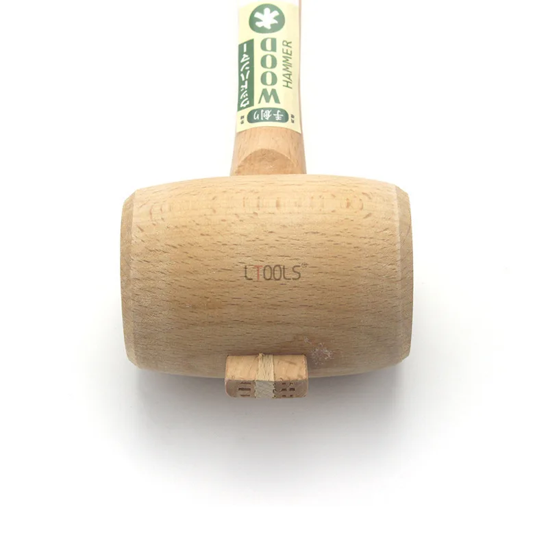 Mazo de madera de estilo japonés hecho a mano, martillo de madera maciza de haya, mazo de madera tallada de carpintero, herramientas manuales de carpintero llamativas