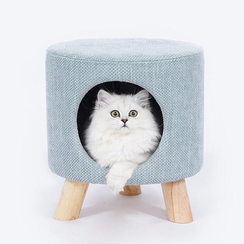 Taburete moderno Para casa de gato, cueva, estera suave Para las cuatro estaciones, asiento portátil Para mascotas, Casitas Para Gatos, CHATE Lit, mascotas, accesorios de Gatos