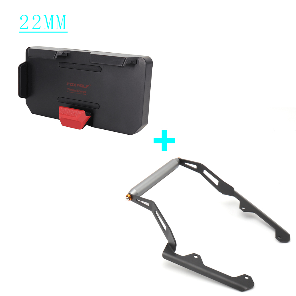 12 Mm/22 Mm Gps Beugel Fit Voor Aprilia Sr GT200 GT 200 Sr Gt200 2022 2023 Gps navigatie Telefoon Houder Frame Beugel: Rood