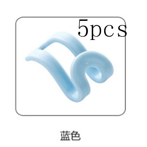 5pcs Mini Antislip Clothes Hanger Work With Rack Hanger Storage Organizer Closet Hanger Accessories Home Storage Rack: blue