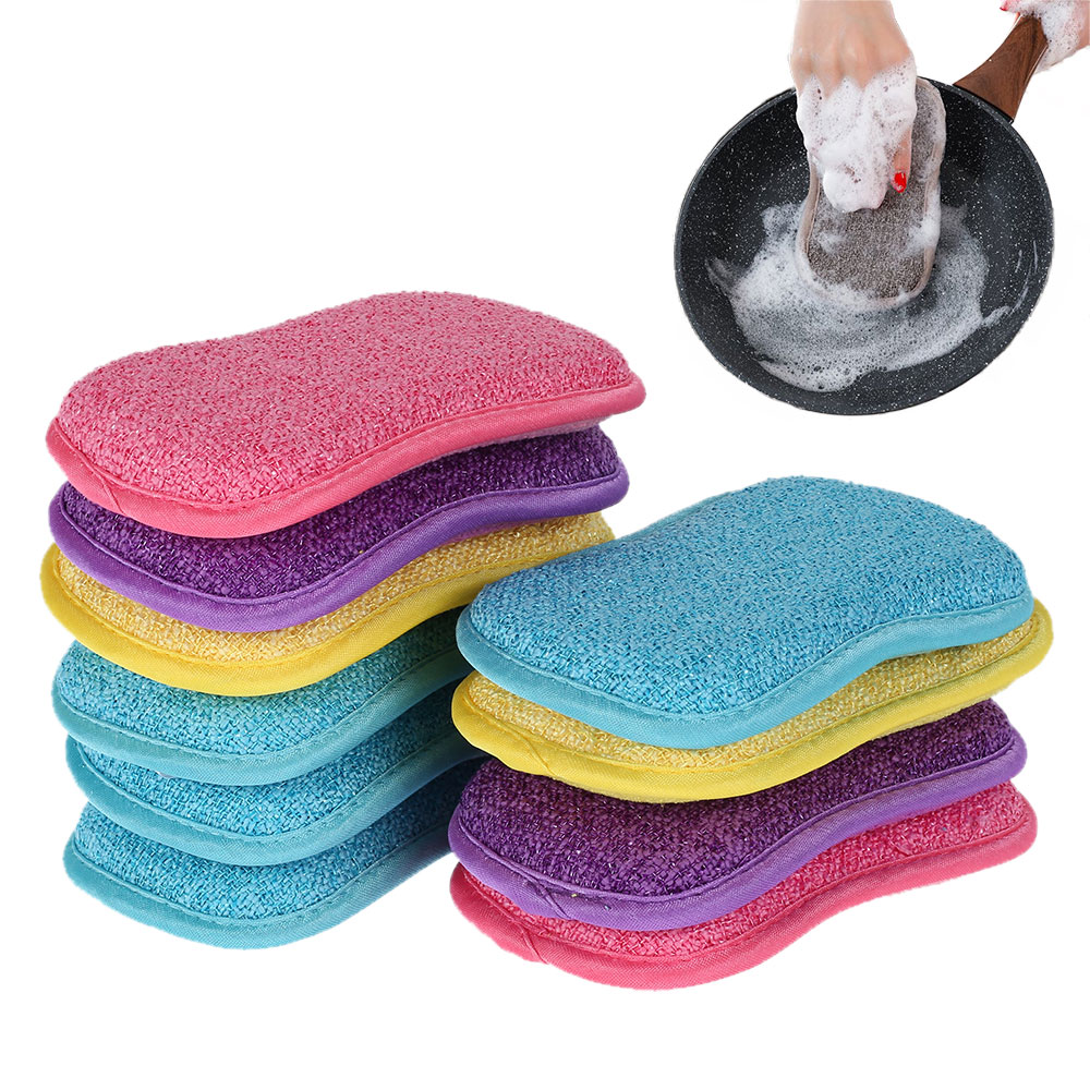 10Pcs Huishoudelijke Keuken Spons Borstel Spons Scrubber Voor Afwassen Spons Badkamer Accessoires Magic Gum