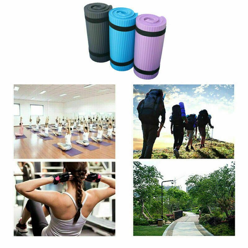Yoga Pilates Mat Dikke Oefening Home Gym Antislip Workout 15 Mm Fitness Matten Duurzaam Knieën Terug enkels Ondersteuning Mat