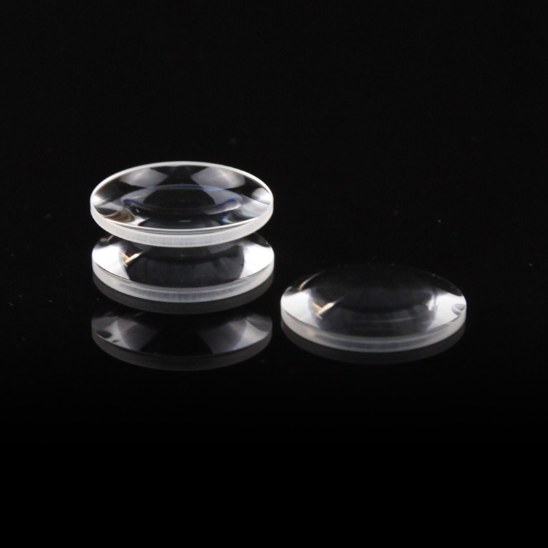 Optical flat convex lens diameter 22mm focal length 40.5mm K9 customization