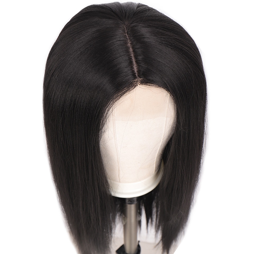 HOUYAN Women's Synthetic Lace Front Afro Wigs 30"Long Straight Black Natural High Density Heat Resistant Fiber For Black Women