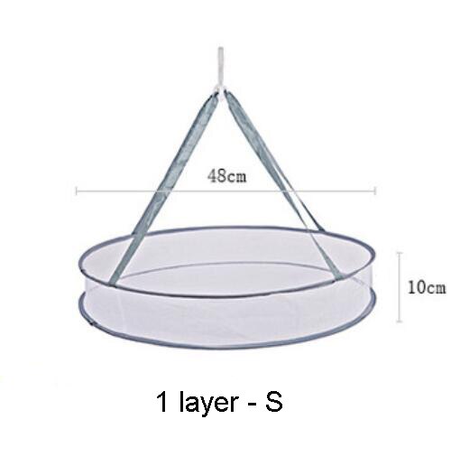 Drying net drynet clothes drying basket Household Folding Clothes Network sweater tile blouse anti-deformation herb drying rack: 1 layer