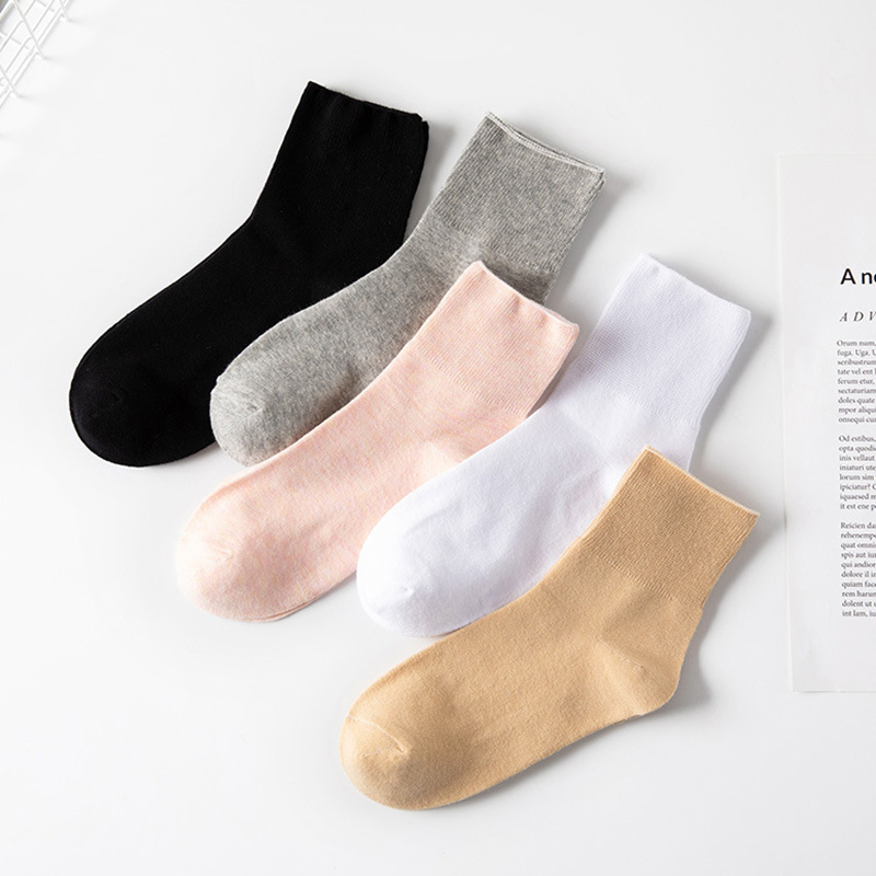 5 paia di calzini per diabete tubo bocca allentata vecchia donna disagio del piede piedi diabetici edema gonfiore donne vecchi uomini calzini di cotone femminile