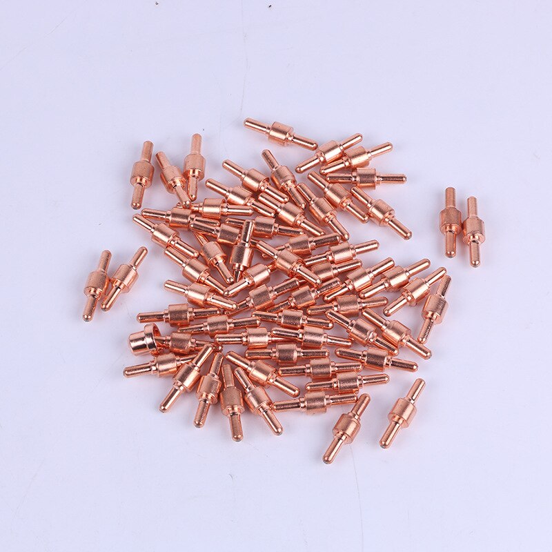 10Pcs long Plasma Tips Electrodes Fit PT-31 LG-40 Plasma Cutting Torch CUT40 CUT50 Welding Accessories Kit