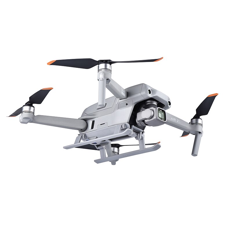 Til dji air 2s mavic air 2 landingsstel dronetilbehør udtrækkelig glidebakke med benbeskytter reservedele stativ combo kit