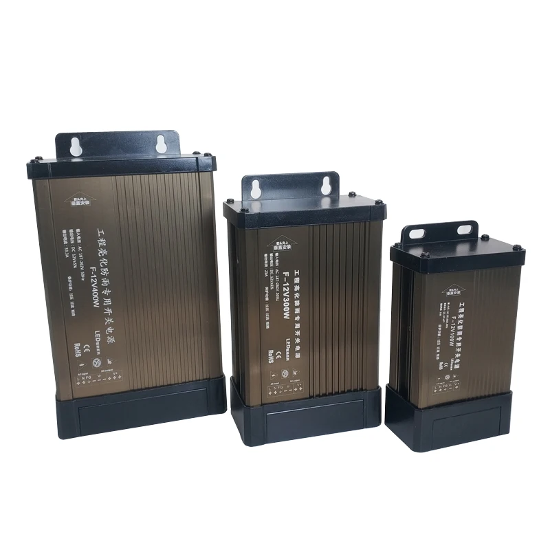 LED-Treiber 12 24 V Netzteil-Adapter Beleuchtungstransformatoren DC 12 V 24 V Strom 5 A 8 A 10 A 15 A 20 A Netzteil für Höhle Außenbereich, regenfest