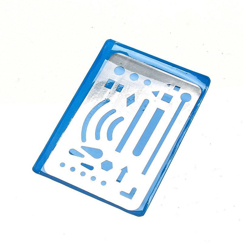 Kicute Silver Tone Multi Shape Drawing Template Tool Stainless Stell French Curve Ruler Architectural Drawing Office School